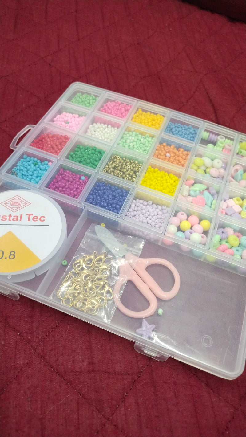 Creative Multicolor Beads Jewelry Making Activity Set