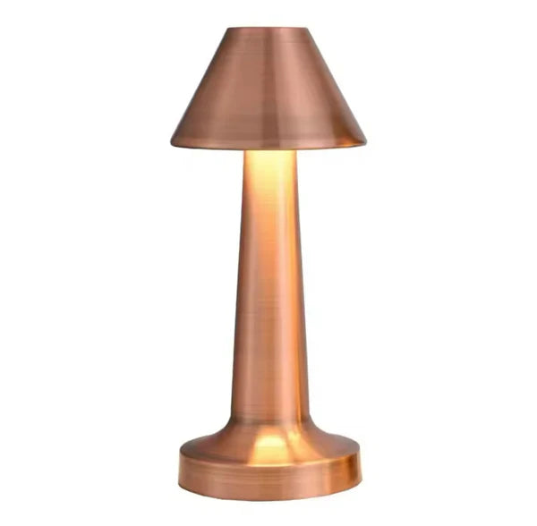 Classic Cone LED Touch Lamp – Rechargeable Cordless Table Lamp with Touch Control