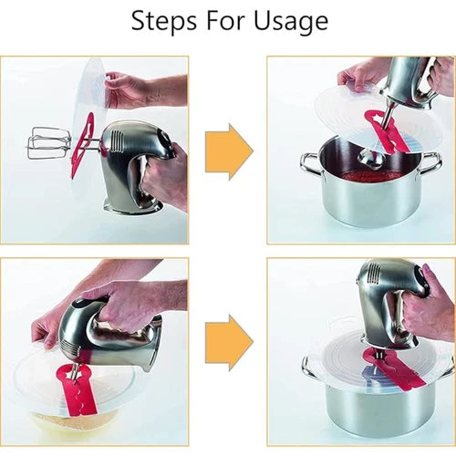 Multi-Purpose Microwave Splatter Screen and Mixing Bowl Splash Guard