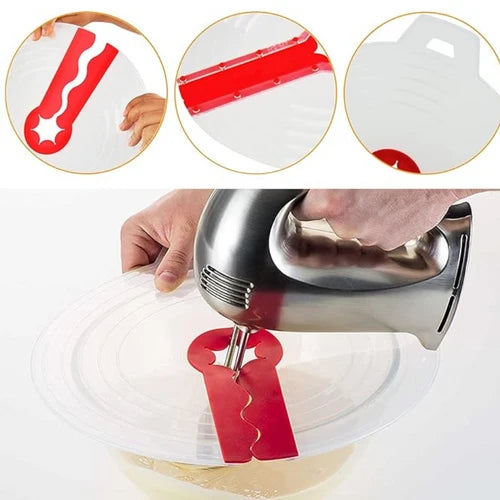 Multi-Purpose Microwave Splatter Screen and Mixing Bowl Splash Guard