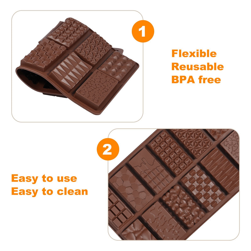 12 Cavity Break Apart Chocolate Mold | 12 Different Designs