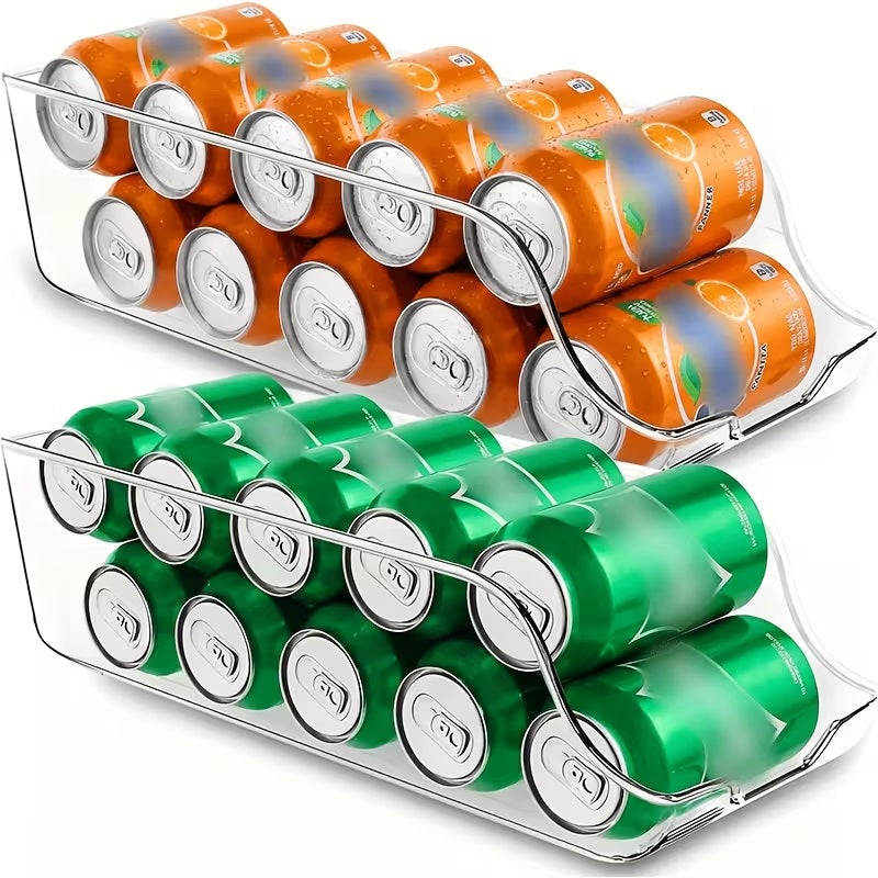 Soda Can Organizer for Refrigerator | Fridge & Pantry Can Holder – Holds 9 Cans