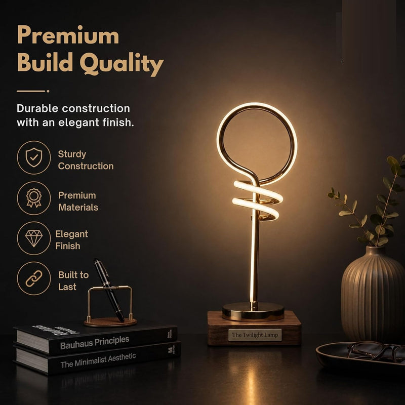 LED Spiral Table Lamp, Multi Mode Table Lamp