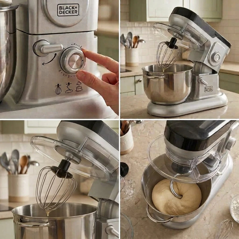 1600W Stand Mixer Beater with 9L Stainless Steel Bowl