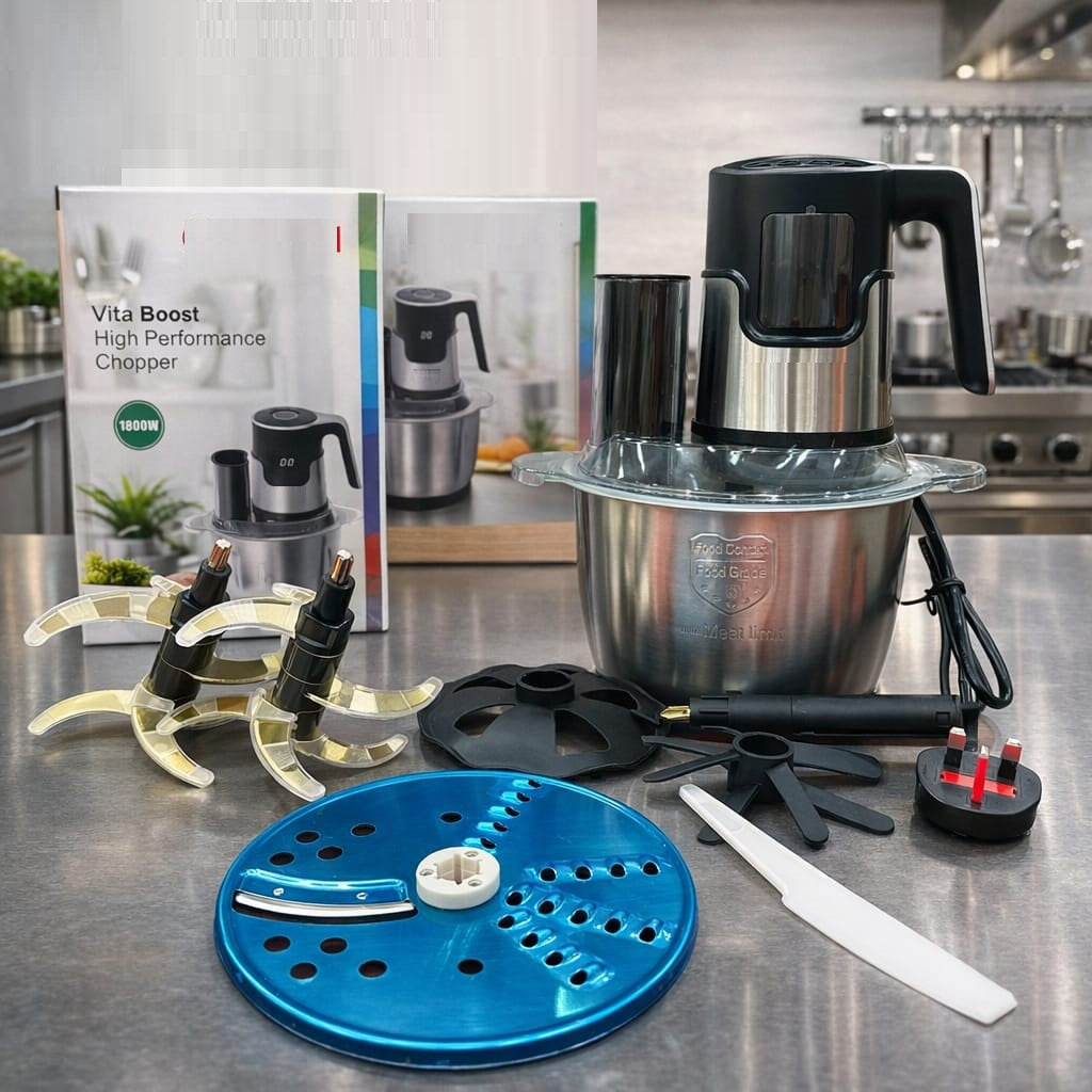 High Performance Electric Food Chopper 1800W – Stainless Steel Bow