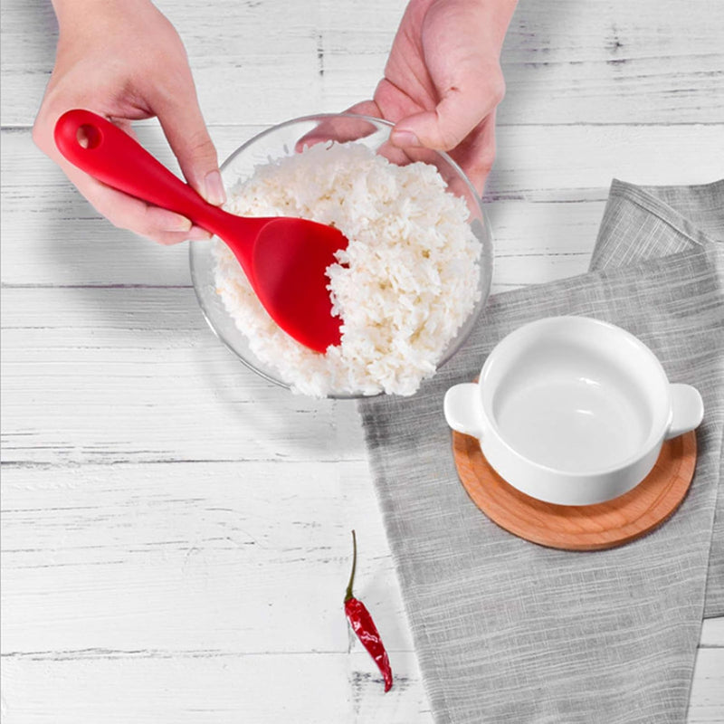 Non-Stick Silicone Rice Spoon Techmanistan