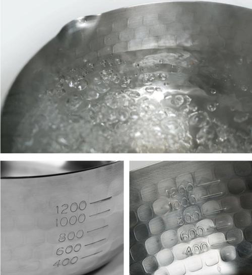 Hammer Pattern Japanese Saucepan with Wooden Handle | Cooking Pot