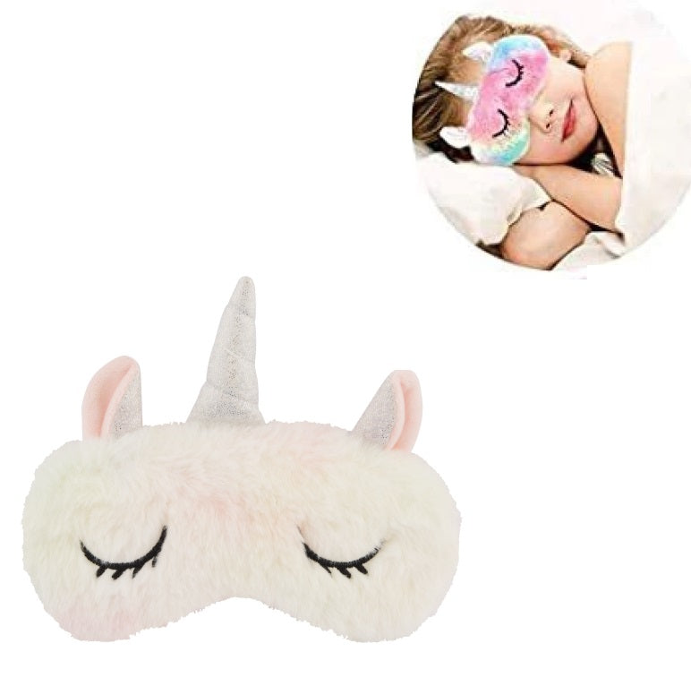 Soft Plush Unicorn Sleep Eye Mask – Random Color