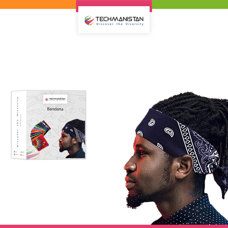 Paisley Printed Ethnic Style Unisex Bandana Headband