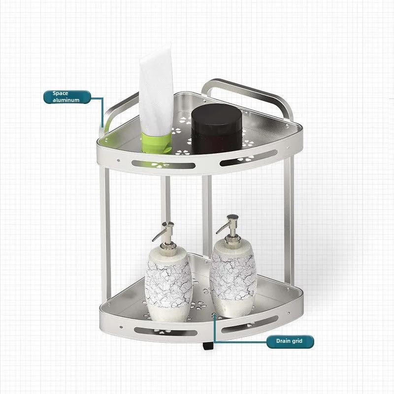 Bathroom Corner Rack Shower Shelf - Techmanistan in Pakistan