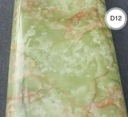 Self Adhesive Marble Design Furniture Stickers PVC Wallpaper Cabinets Gloss Film Techmanistan