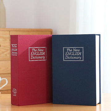 Dictionary Book Safe Storage Cash Money Jewelry Box Security Key Lock
