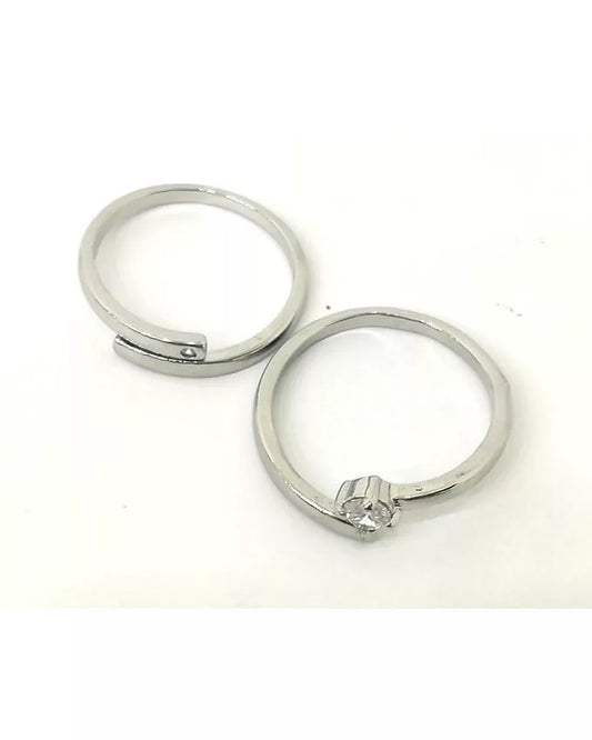 Pack Of 2 - Silver Plated Adjustable Rings for Women--Techmanistan-My Store
