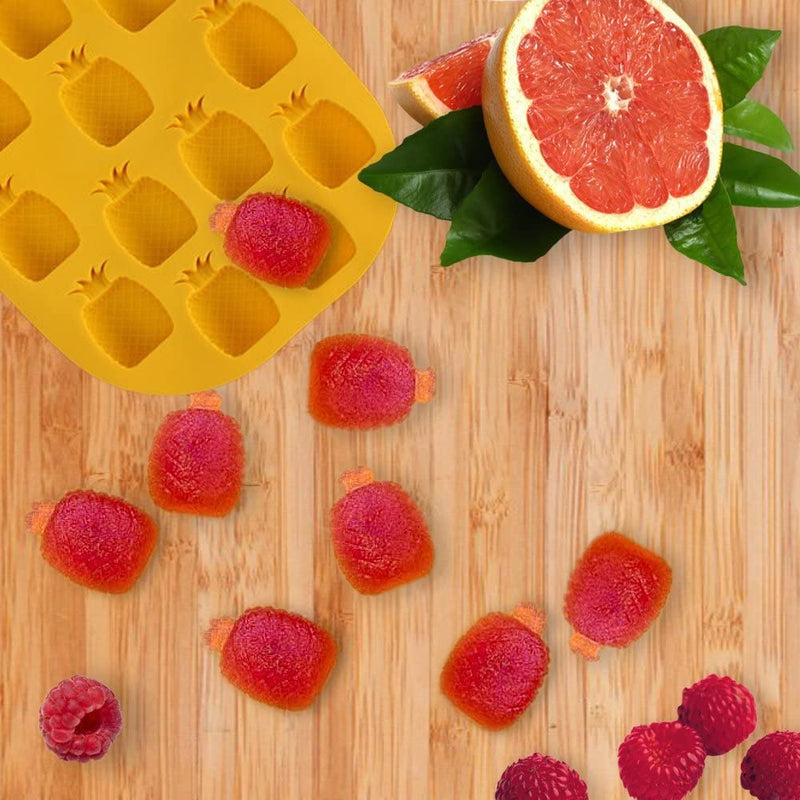 Multifunctional Random Color Silicone 12 Cavity Pineapple Style Ice Tray, Chocolate Ice Maker Mold, Ice Cube Mold Tray, Jelly Maker Mold, Candy Mold My Store