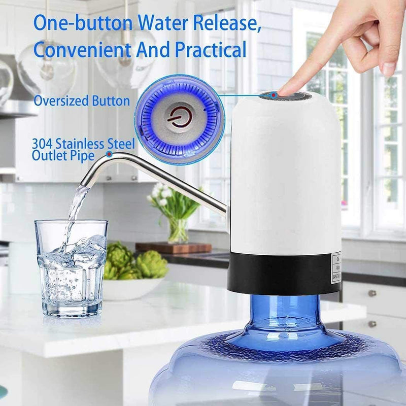 USB Charging Drinking Portable Water Bottle Pump, Automatic Water Dispenser Pump Switch for Universal Gallon Bottle My Store
