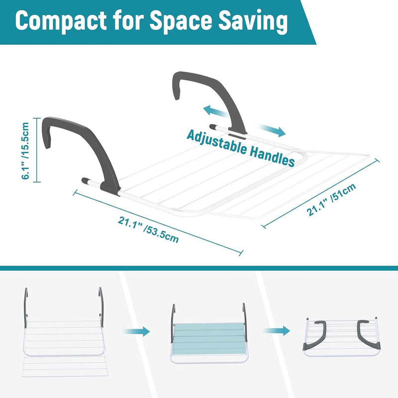 Foldable Clothes Hanger/Airer, Radiator Drying Rack