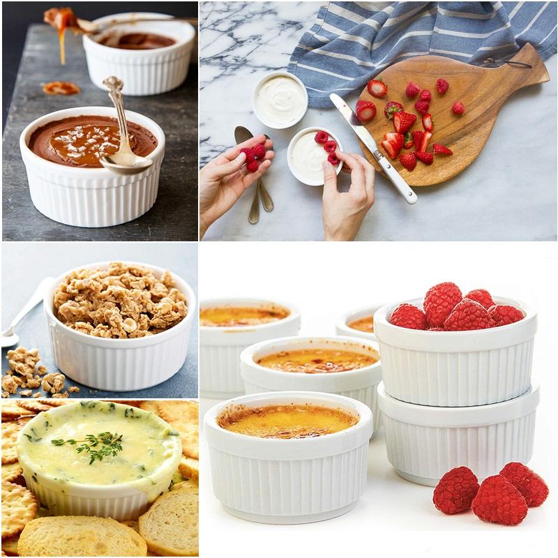 Pack of 6 Porcelain Baking Ramekins--Techmanistan-My Store