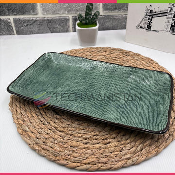 Ceramic Rectangular Sushi Plate - Techmanistan in Pakistan