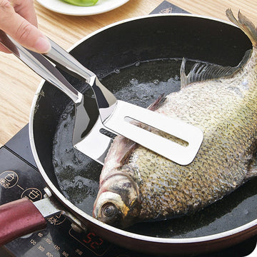 Stainless Steel Flipping & Frying Tong Handy Barbecue/Fish/Frying/Serving/Baking Clips My Store