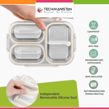 3 Compartment Insulated Lunch Box
