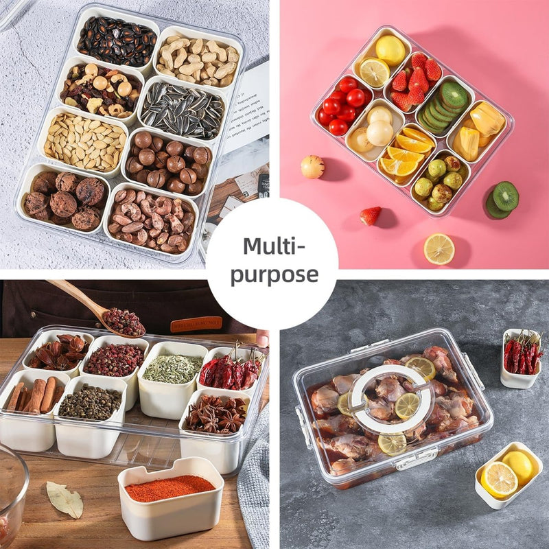 Detachable Dividers Portable Snack box - Techmanistan in Pakistan