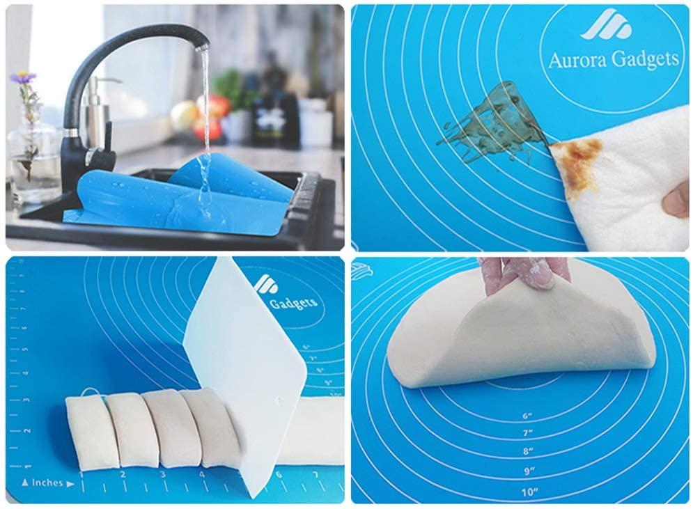Non Stick Silicone Baking Mat for Pastry Rolling Dough with Measurements My Store