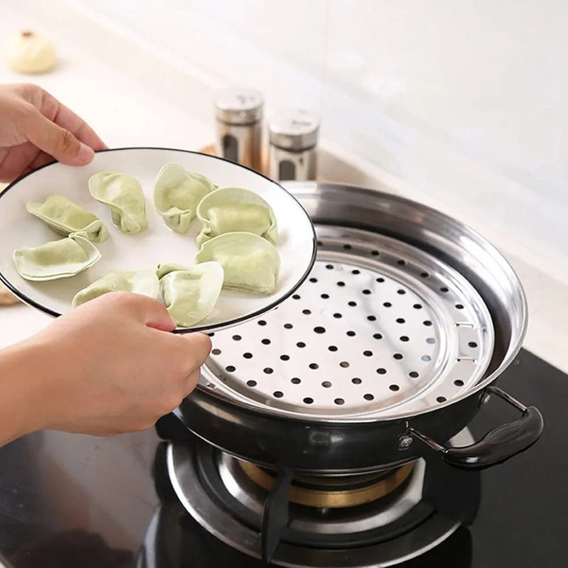 Stainless Steel Steamer Stand with Removable Legs Techmanistan