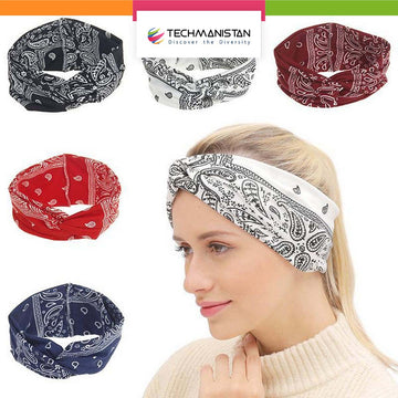 Pack of 6 - Printed Headband/Bandana, Bandana for Girls, Bandana for Men Head, Bandana for Boys