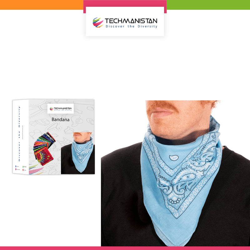 Paisley Printed Ethnic Style Unisex Bandana Headband