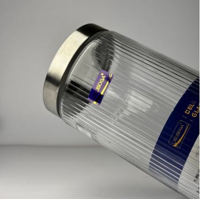 Clear Glass Storage Jar – Airtight Kitchen Jar