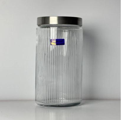 Clear Glass Storage Jar – Airtight Kitchen Jar