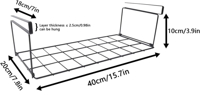 Foldable Under Shelf Storage Basket - Techmanistan in Pakistan