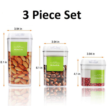 3 PCS Airtight Food Storage Container with Lids