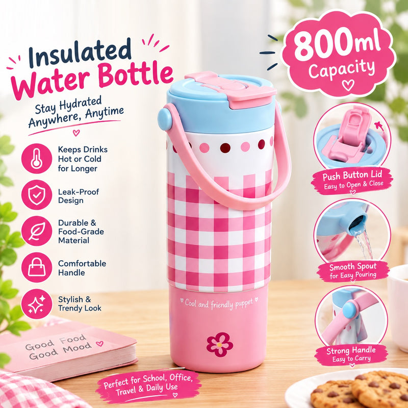 Insulated Water Bottle Portable Drink Water Cup