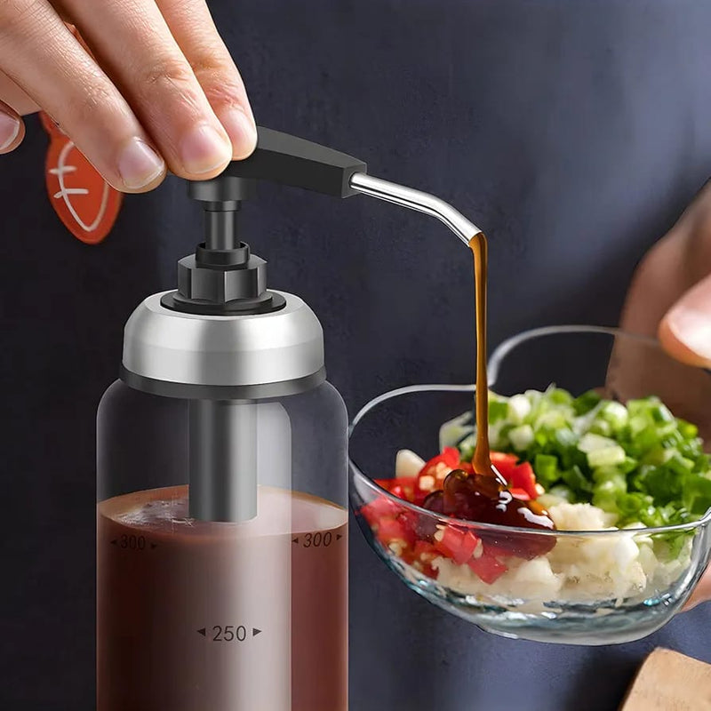 Glass Oil Pump Dispenser - Techmanistan in Pakistan
