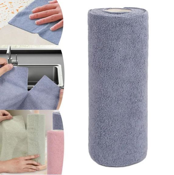 Reusable Microfiber Cloth Roll β 1 Roll Includes 20 Pcs | Multi-Color