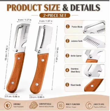 Multi-Functional Vegetable Peeler with Bottle Opener | Potato Peeler