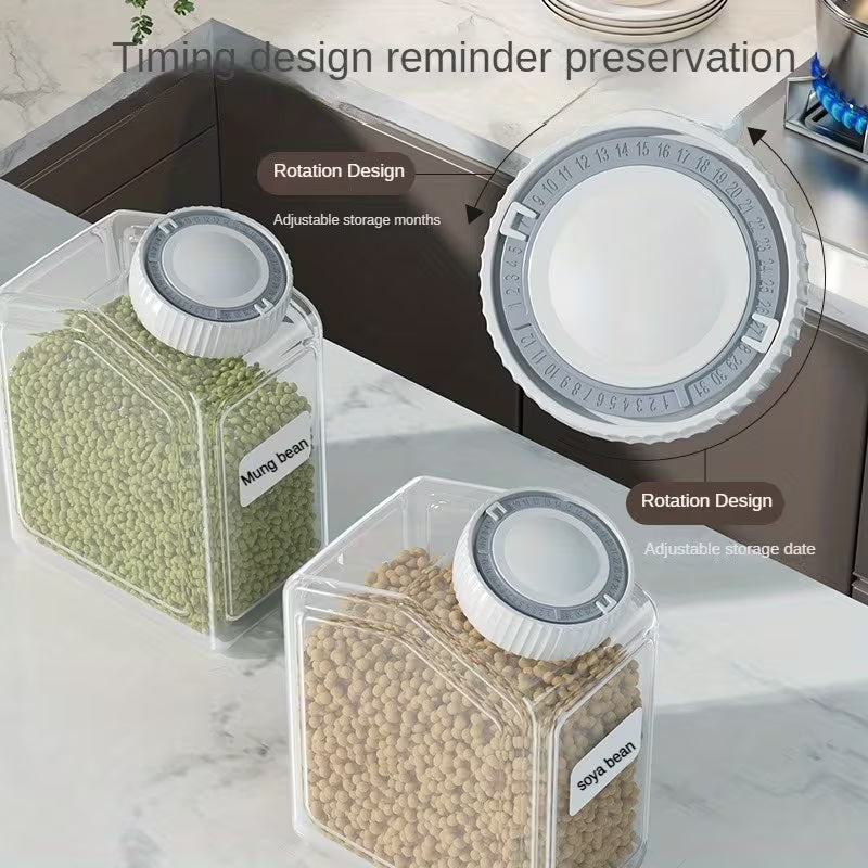 Airtight Food Storage Container with Rotating Cap