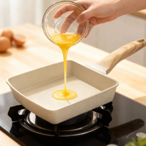 Non-Stick Tamagoyaki Frying Pan | Japanese Square Omelette Pan