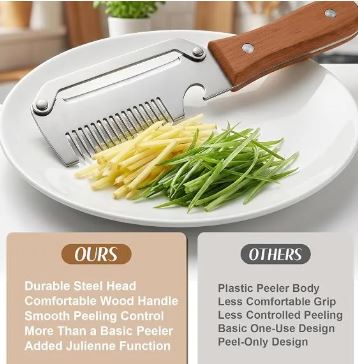 Multi-Functional Vegetable Peeler with Bottle Opener | Potato Peeler