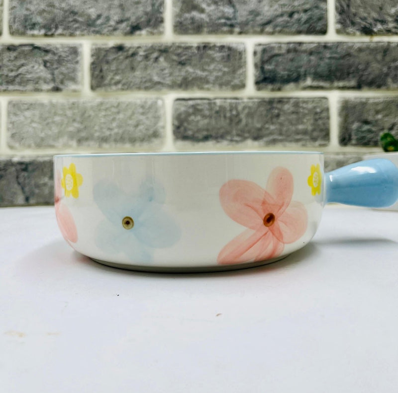 Korean Bowl Cute Ceramic Bowl With Handle - Techmanistan in Pakistan