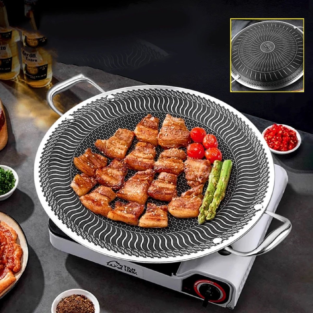 Laser Coated Honeycomb Print Tawa - Techmanistan in Pakistan