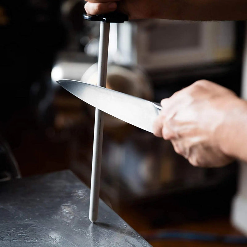 Long Stainless Steel Knife Sharpener Rod - Techmanistan in Pakistan