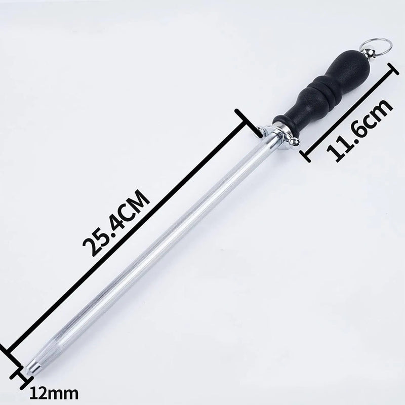 Long Stainless Steel Knife Sharpener Rod - Techmanistan in Pakistan