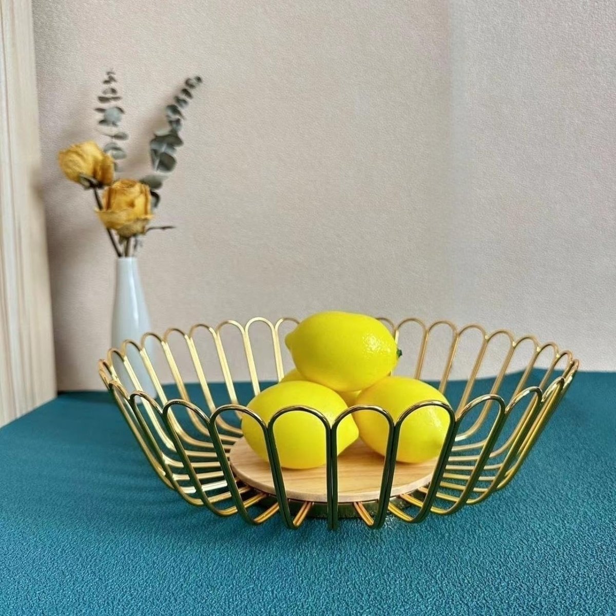 Metal Wire Fruit Basket Holder for Kitchen Countertop - Techmanistan in Pakistan