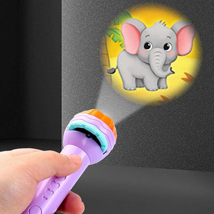 Mini Flashlight Projector Torch Toy with 3 Discs - Techmanistan in Pakistan
