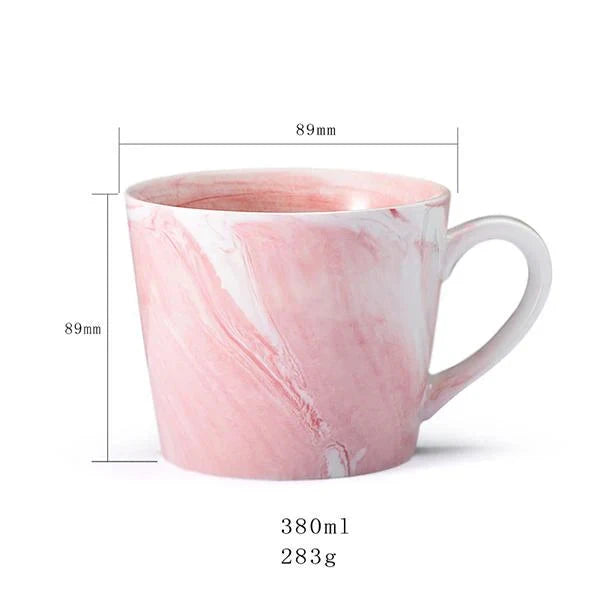 Mr. & Mrs. Marble Pattern Mug Techmanistan