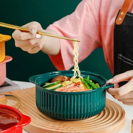 Nordic Ceramic Soup Bowl - Techmanistan in Pakistan