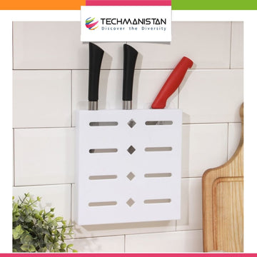 Plastic Wall - Mounted Knife Holder - Techmanistan in Pakistan