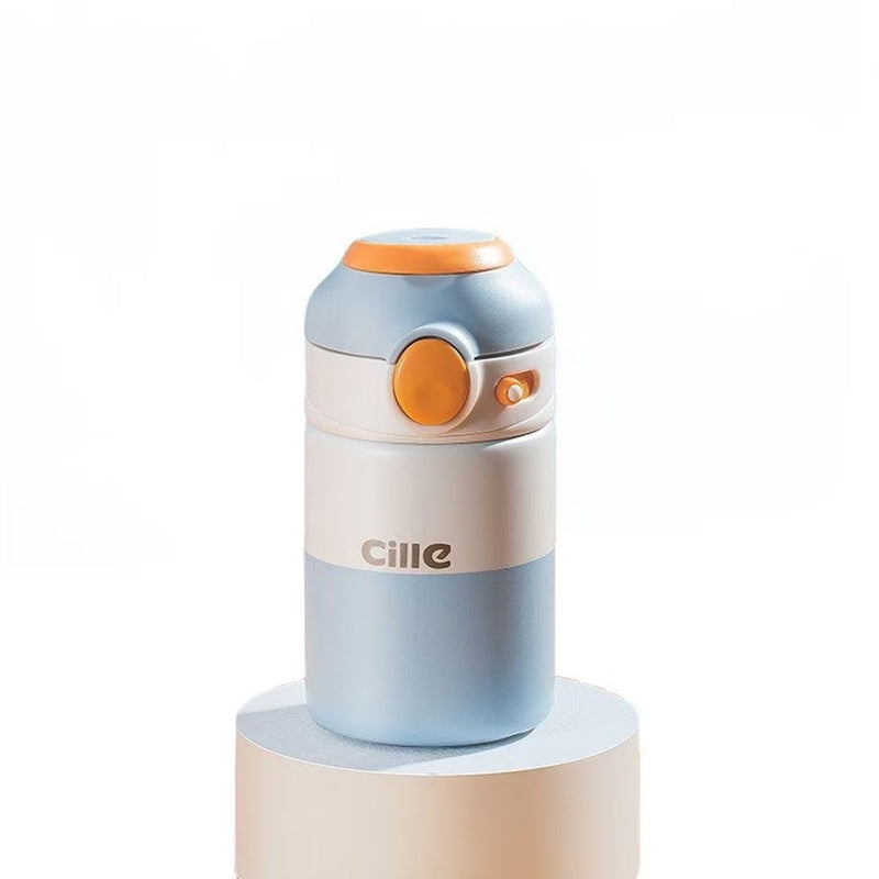 Random Color - 180ml Water Bottle, 180ml Stainless Steel Thermos Cup High Value Water Cup For Women Cute Portable Water Bottle For Boys And Kids - Techmanistan in Pakistan